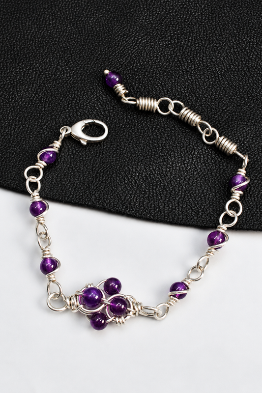 Kosmik Orbit: Sterling Silver Link Bracelet