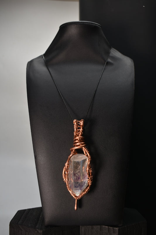Angel Aura Quartz- Lantern Pendant - KOSMIK COLLECTIONS