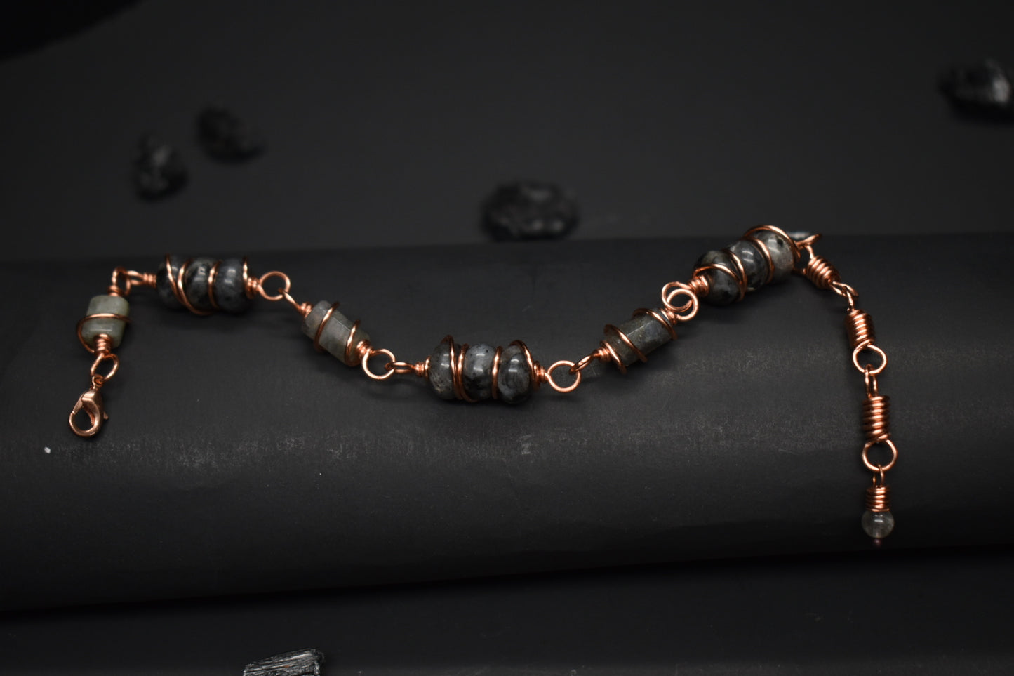 Labradorite - Orbit: Copper Bracelet