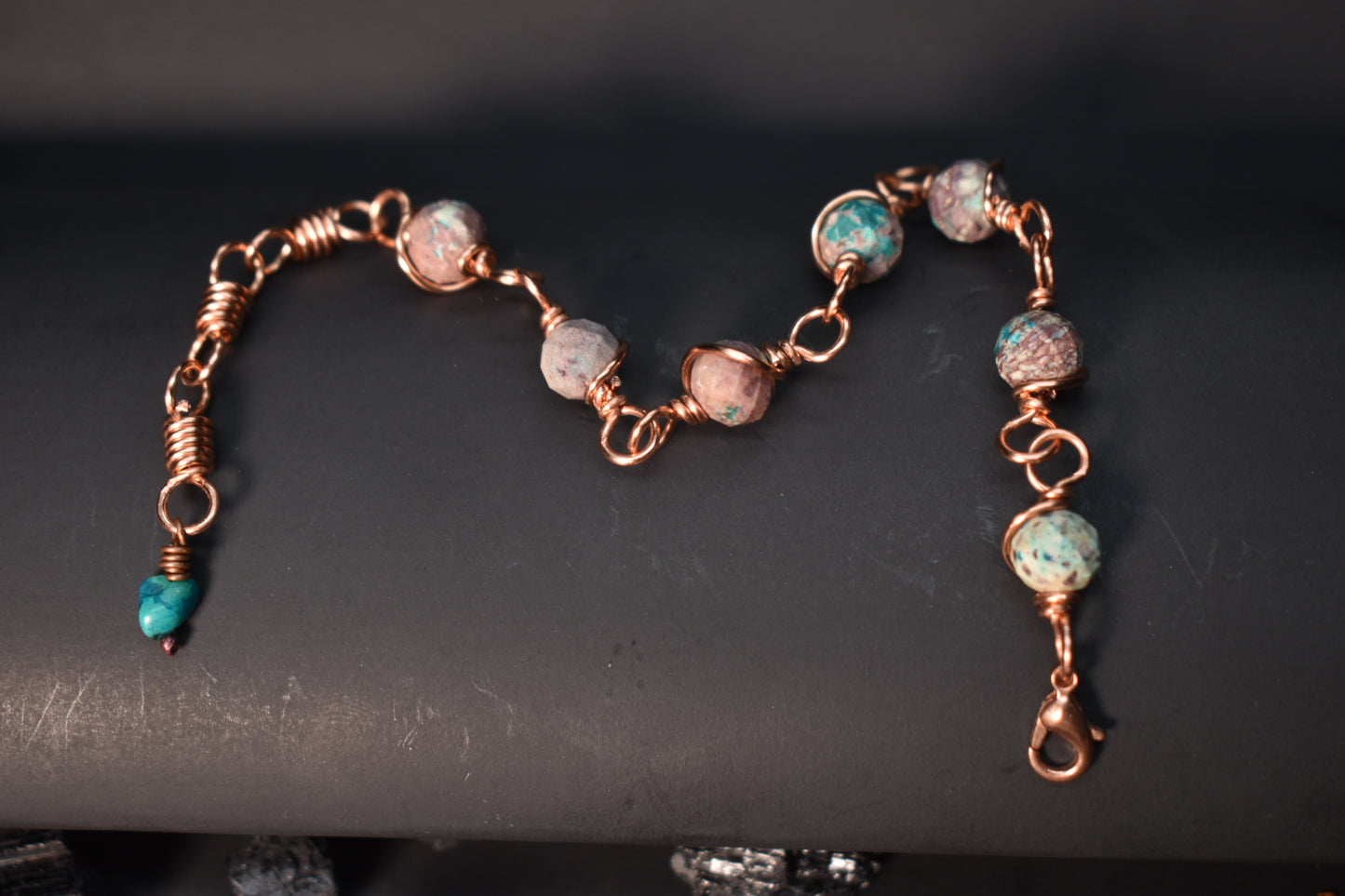 Chrysocolla- Kosmik Orbit Bracelet