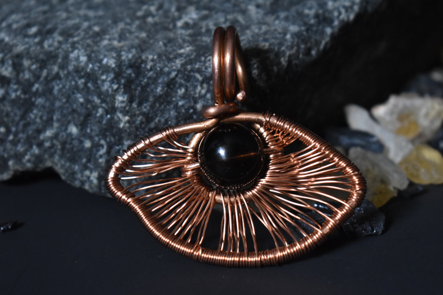 Solar Return Nazar- Copper Pendant Necklace - KOSMIK COLLECTIONS