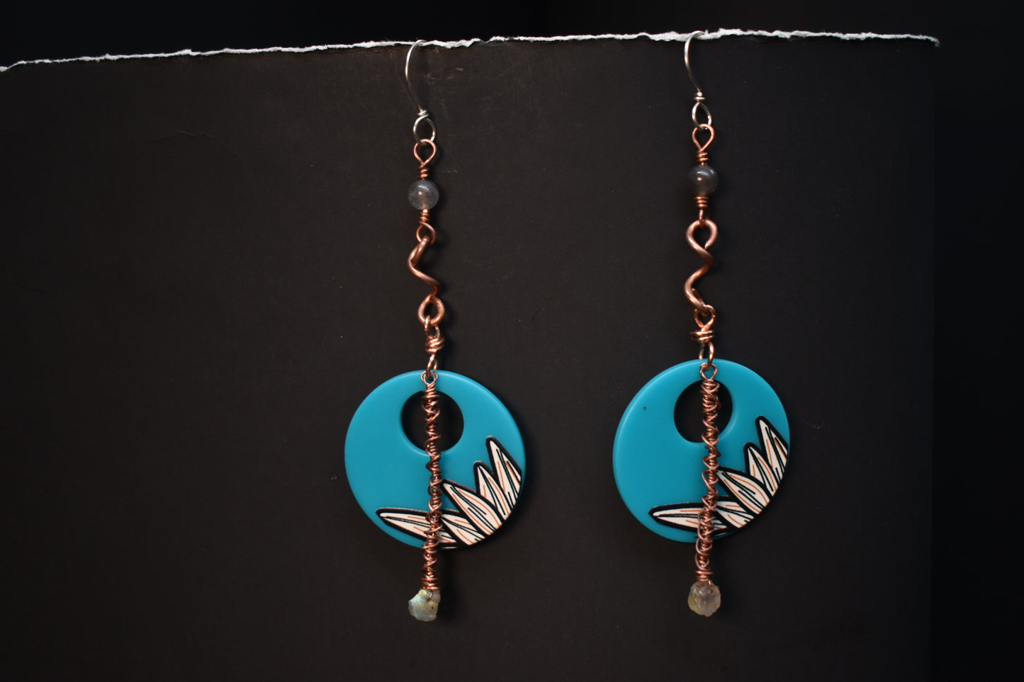 Labradorite- Celestial Drift Sterling Silver EARRING