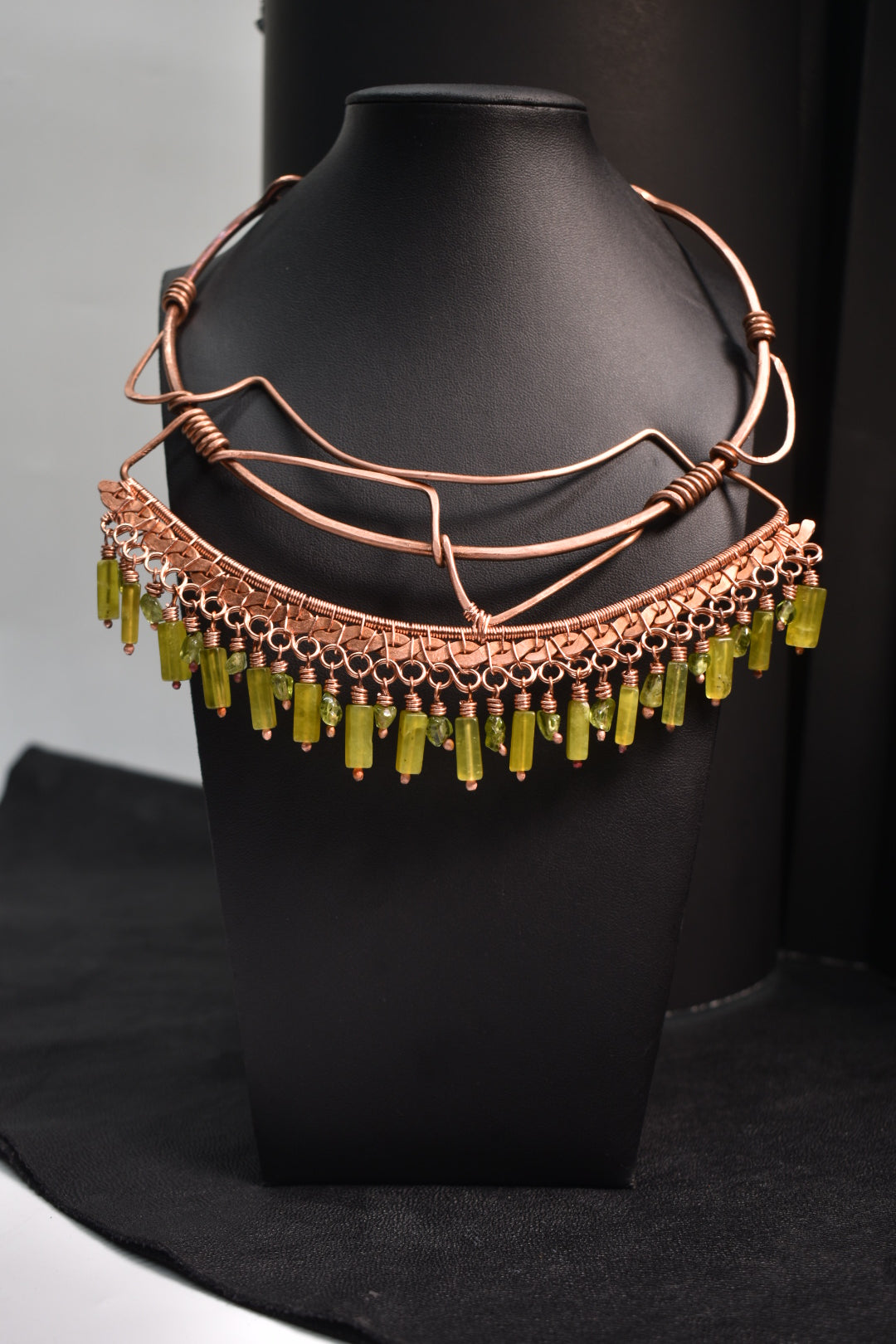 Nile Canopy Peridot Statement Collar - KOSMIK COLLECTIONS