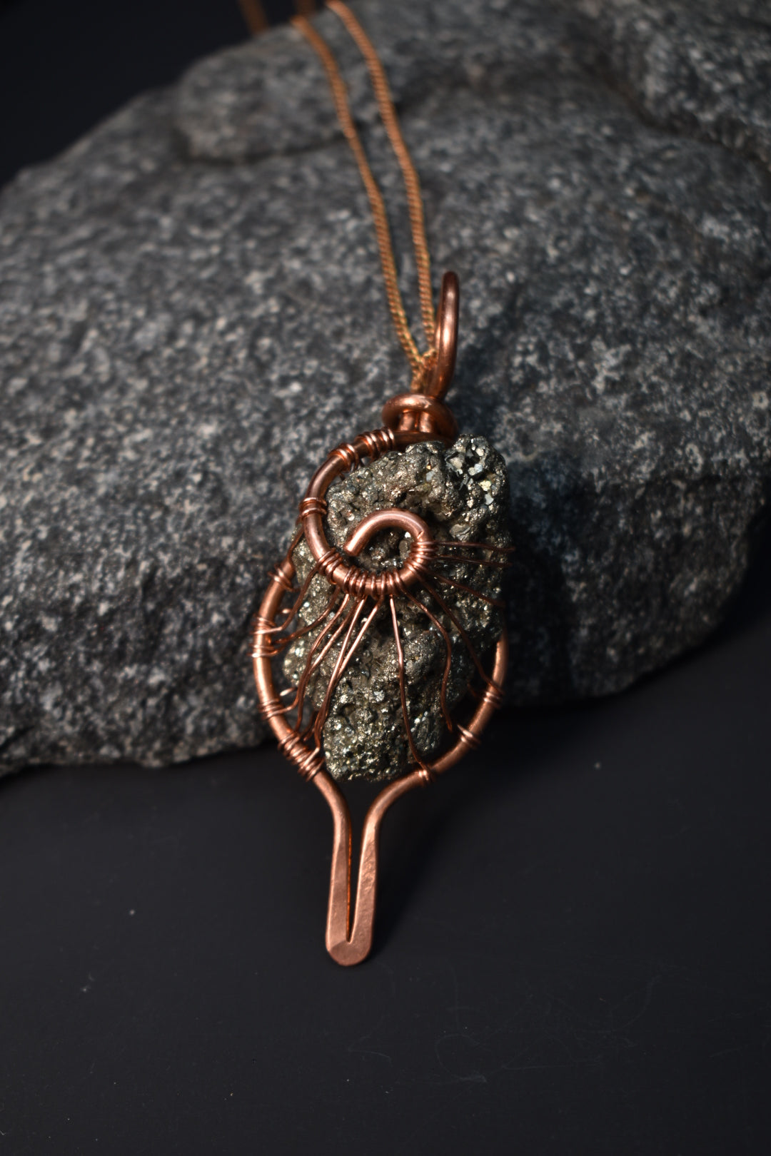 Pyrite-Gravity Key Pendant