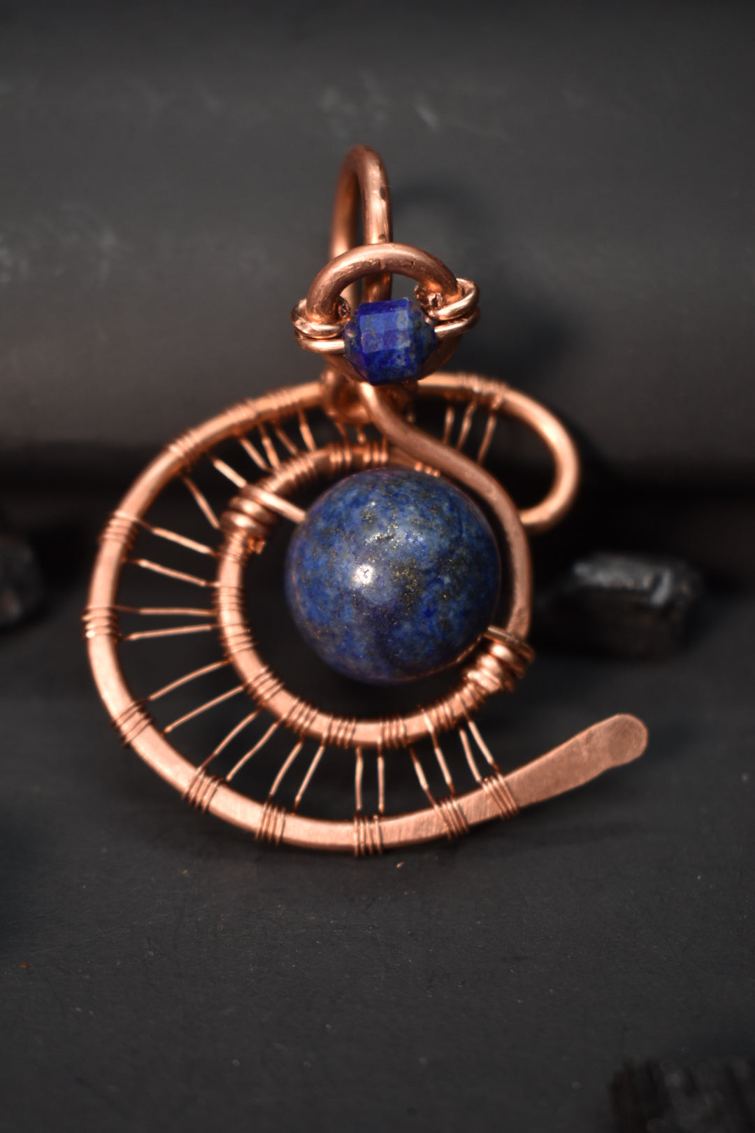 Lapis lazuli- Retrograde Pendant