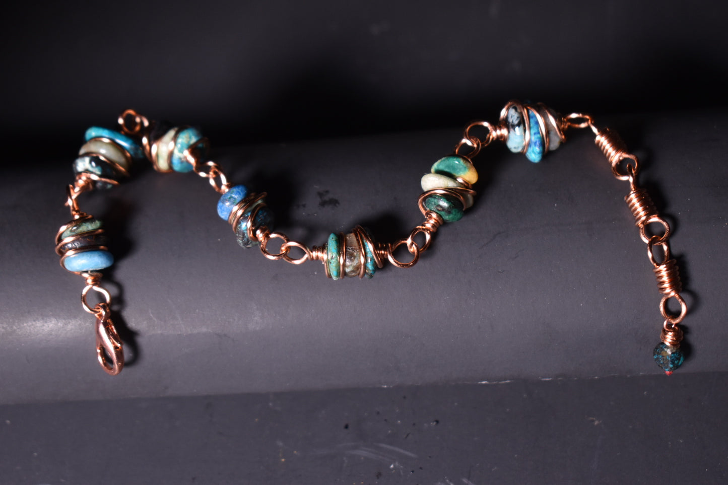 Chrysocolla- Kosmik Orbit Bracelet