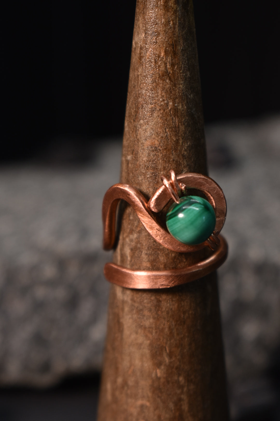 Ajna - Copper Adjustable Rings W/ Crystal Variants