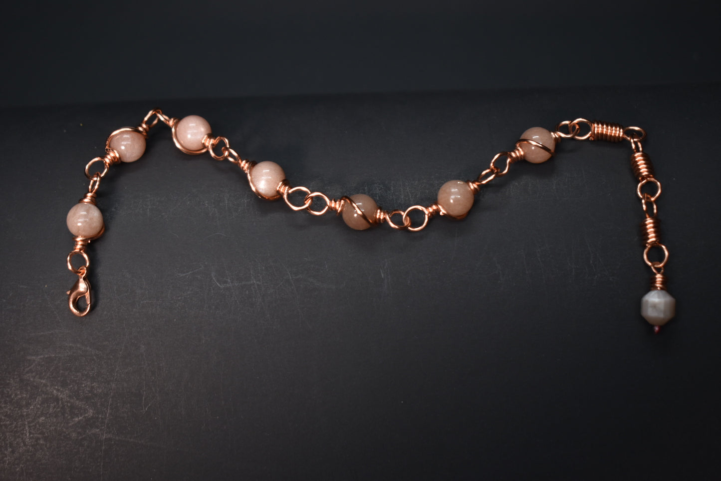 Sunstone- Orbit: Copper Bracelet