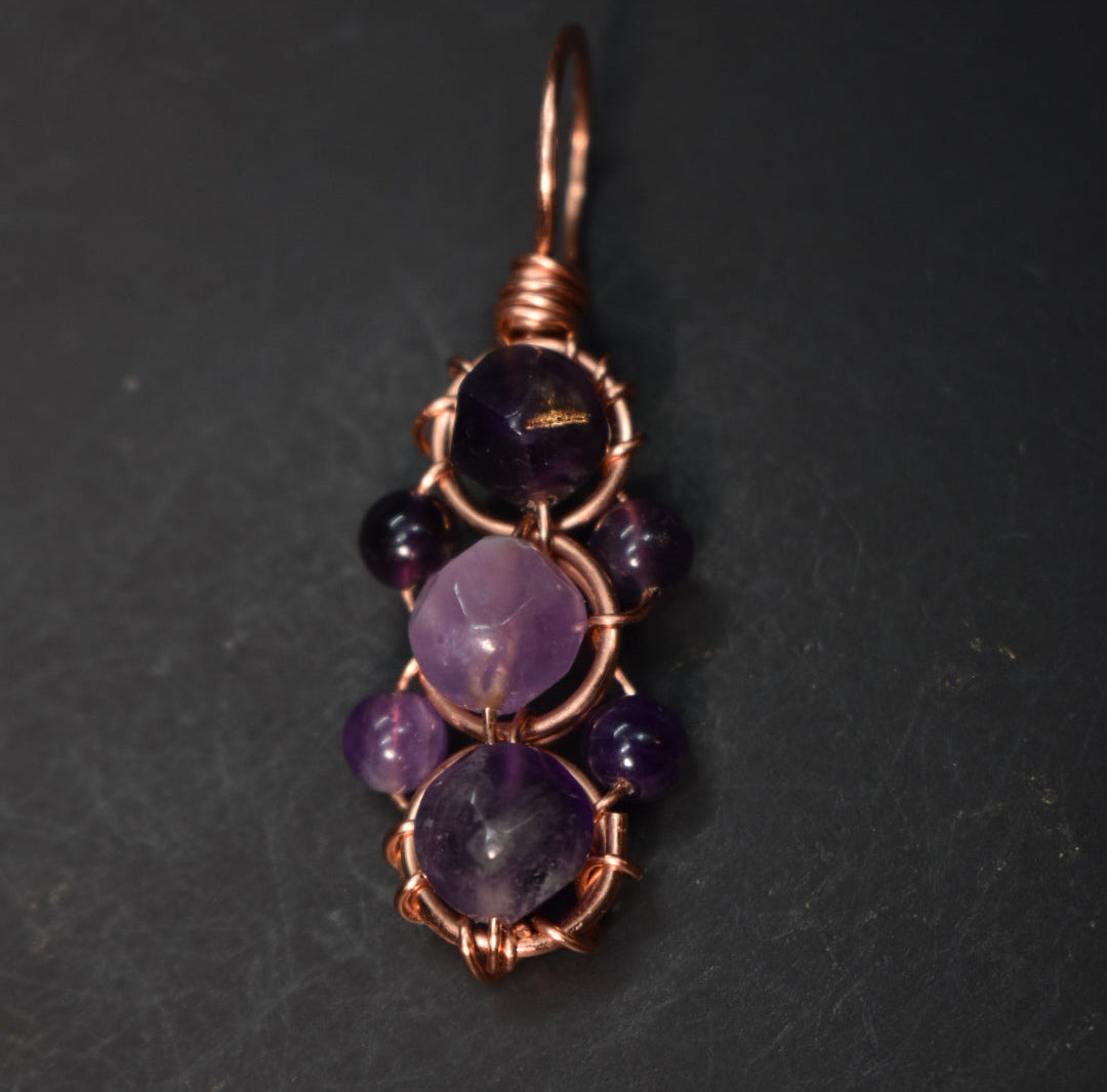 Amethyst - Helix of the Verdant Neteru Pendant