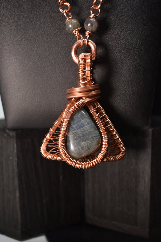 Aaru Passage Copper Labradorite Necklace - KOSMIK COLLECTIONS
