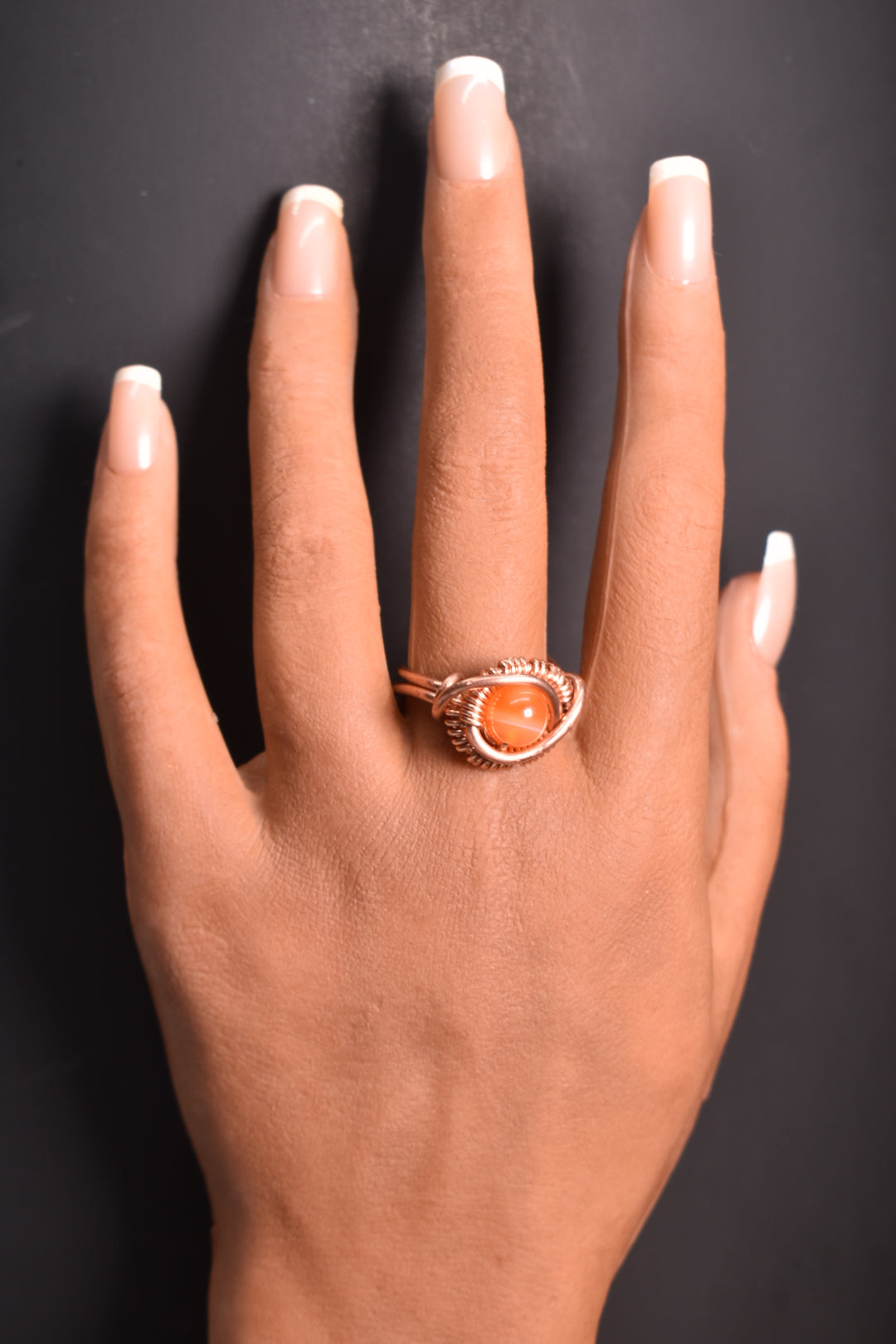 Orbit - Copper Adjustable Rings W/ Crystal Variants