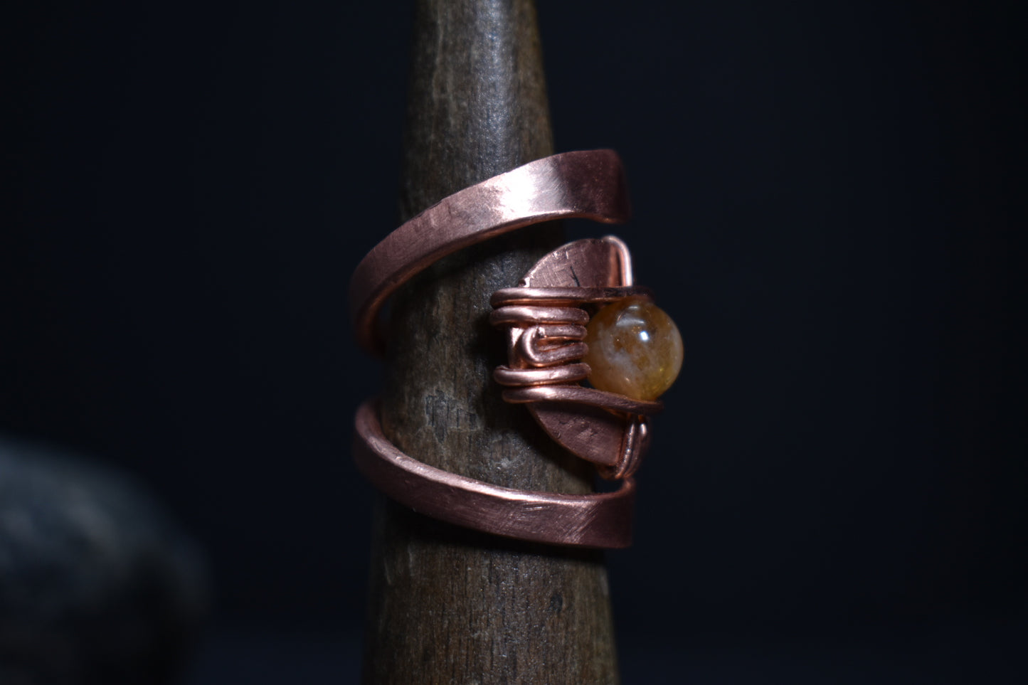 Solar Eye - Adjustable Copper Ring - KOSMIK COLLECTIONS