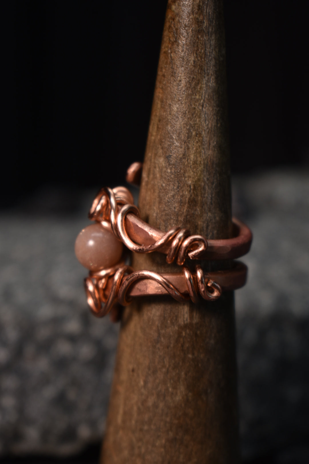 Solar Eye - Adjustable Copper Ring - KOSMIK COLLECTIONS