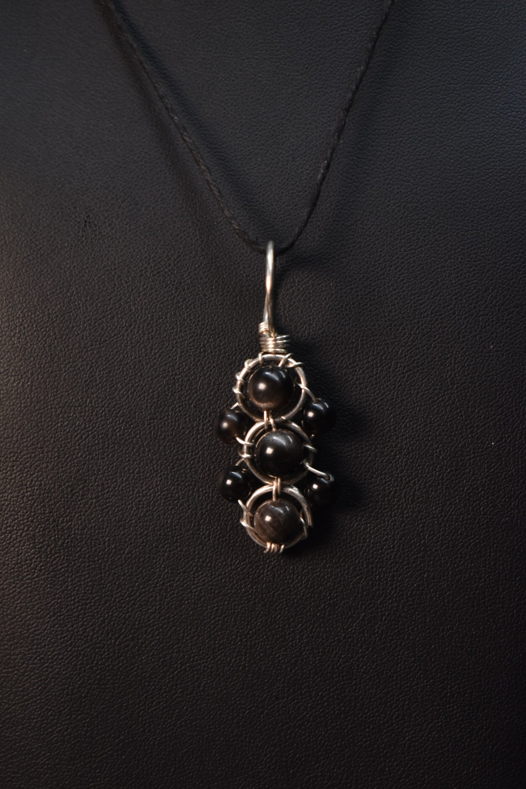 Obsidian- Helix of the Verdant Neteru Pendant