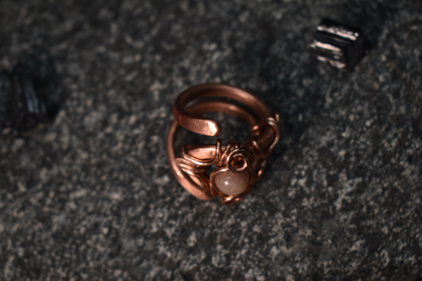 Sunstone-Solar Eye Ring