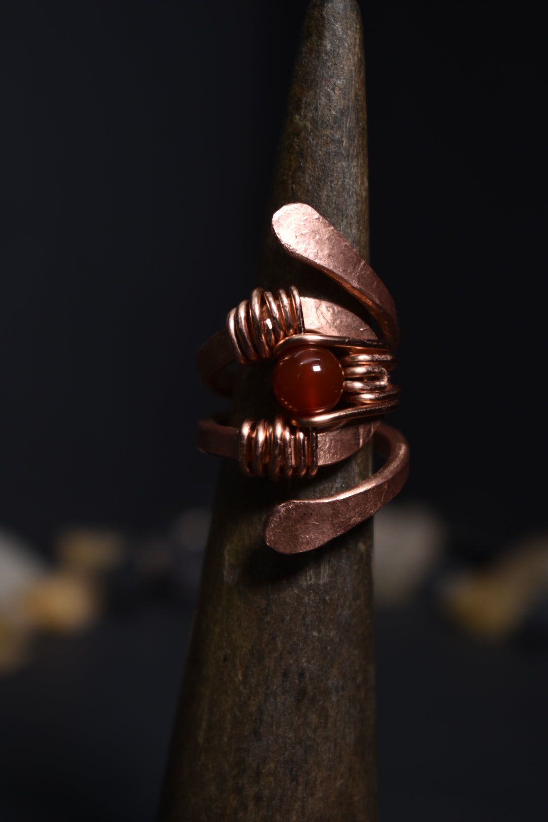 Solar Eye - Adjustable Copper Ring - KOSMIK COLLECTIONS