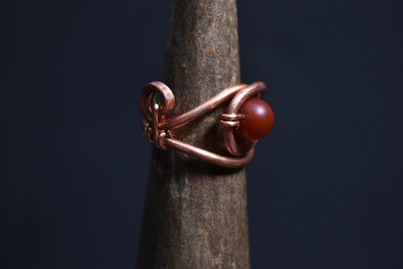 Solar Eye Nazar- Copper Adjustable Ring - KOSMIK COLLECTIONS