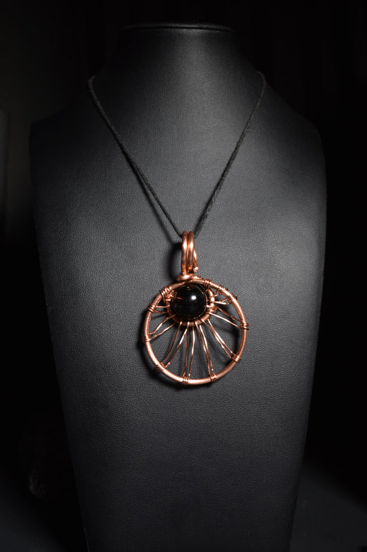 Smoky Quartz — Solar Return Copper Pendant Necklace - KOSMIK COLLECTIONS