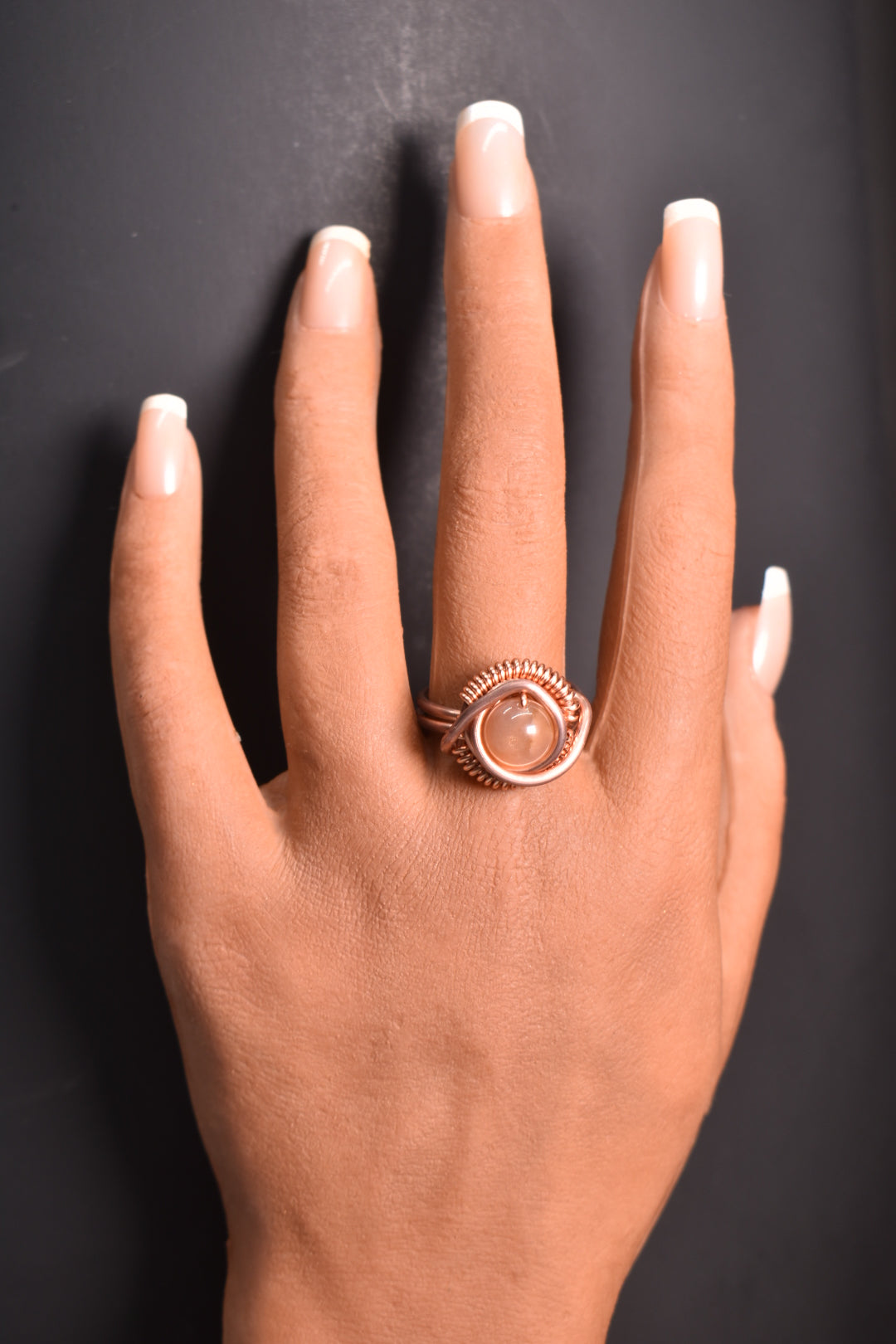 Orbit - Copper Adjustable Rings W/ Crystal Variants