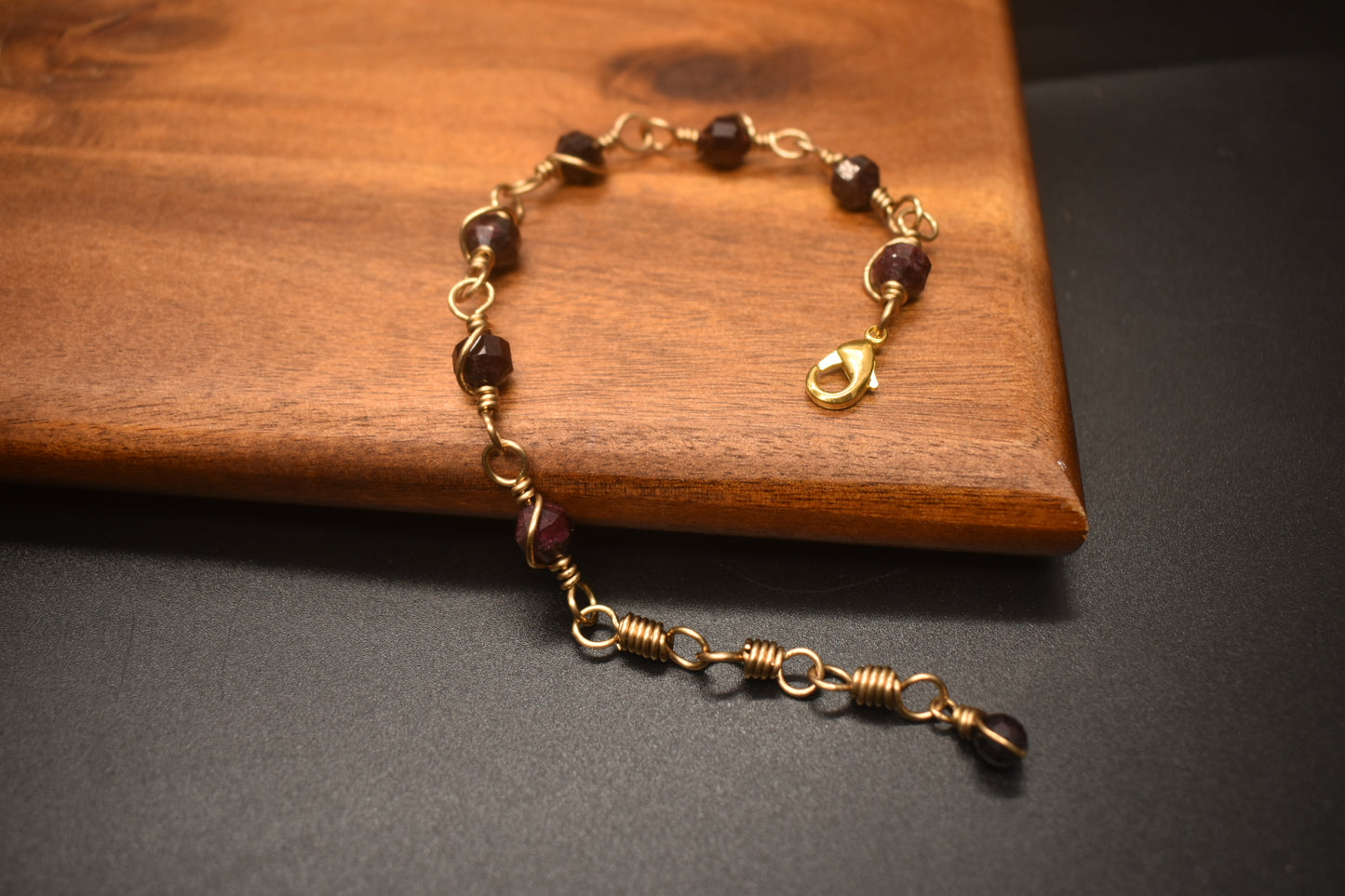 Garnet — Tail Bracelet