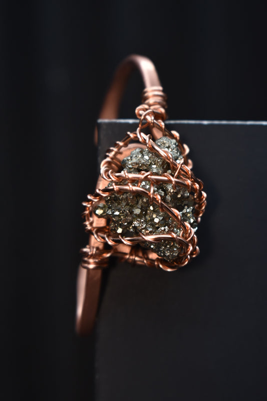 Pyrite - The Orbit Current Bangle