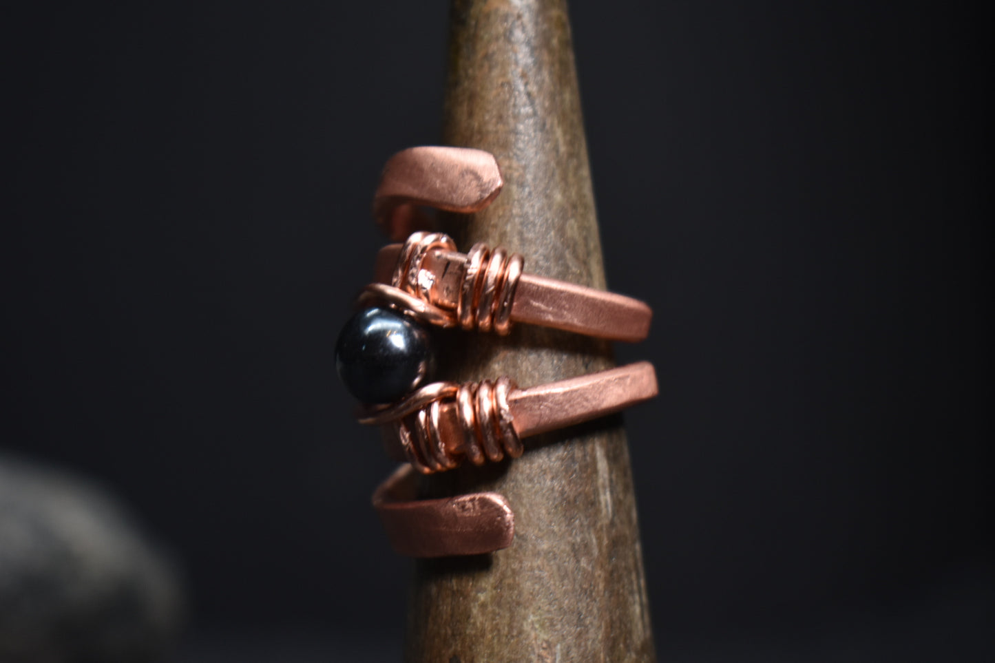 Solar Eye - Adjustable Copper Ring - KOSMIK COLLECTIONS