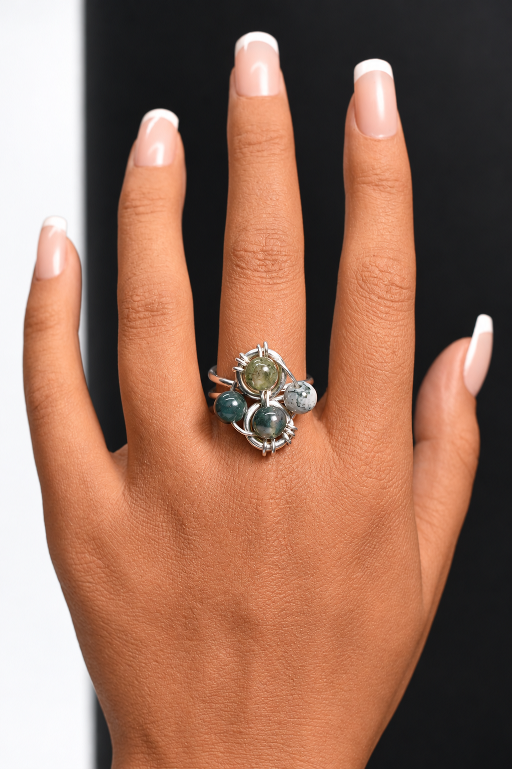 Helix- Adjustable Sterling Silver Ring - KOSMIK COLLECTIONS