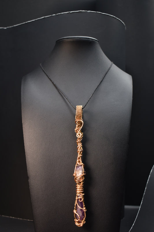Amethyst- The Neter’s Scepter/ Pendant