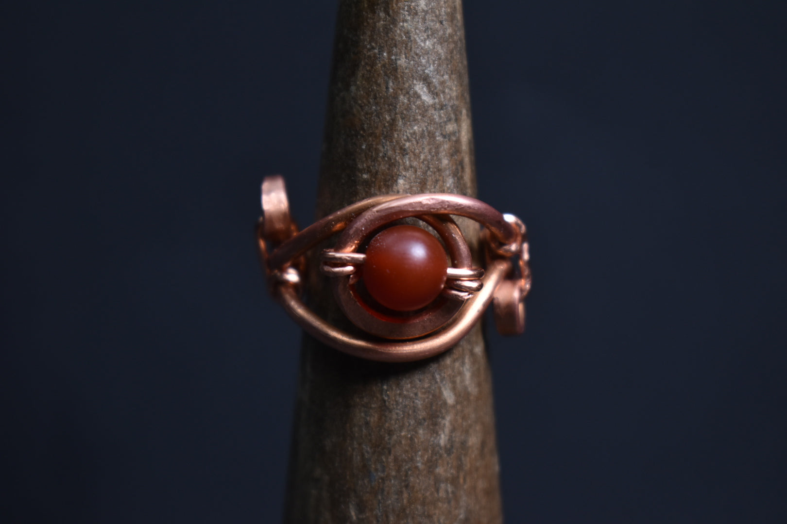 Solar Eye Nazar- Copper Adjustable Ring - KOSMIK COLLECTIONS