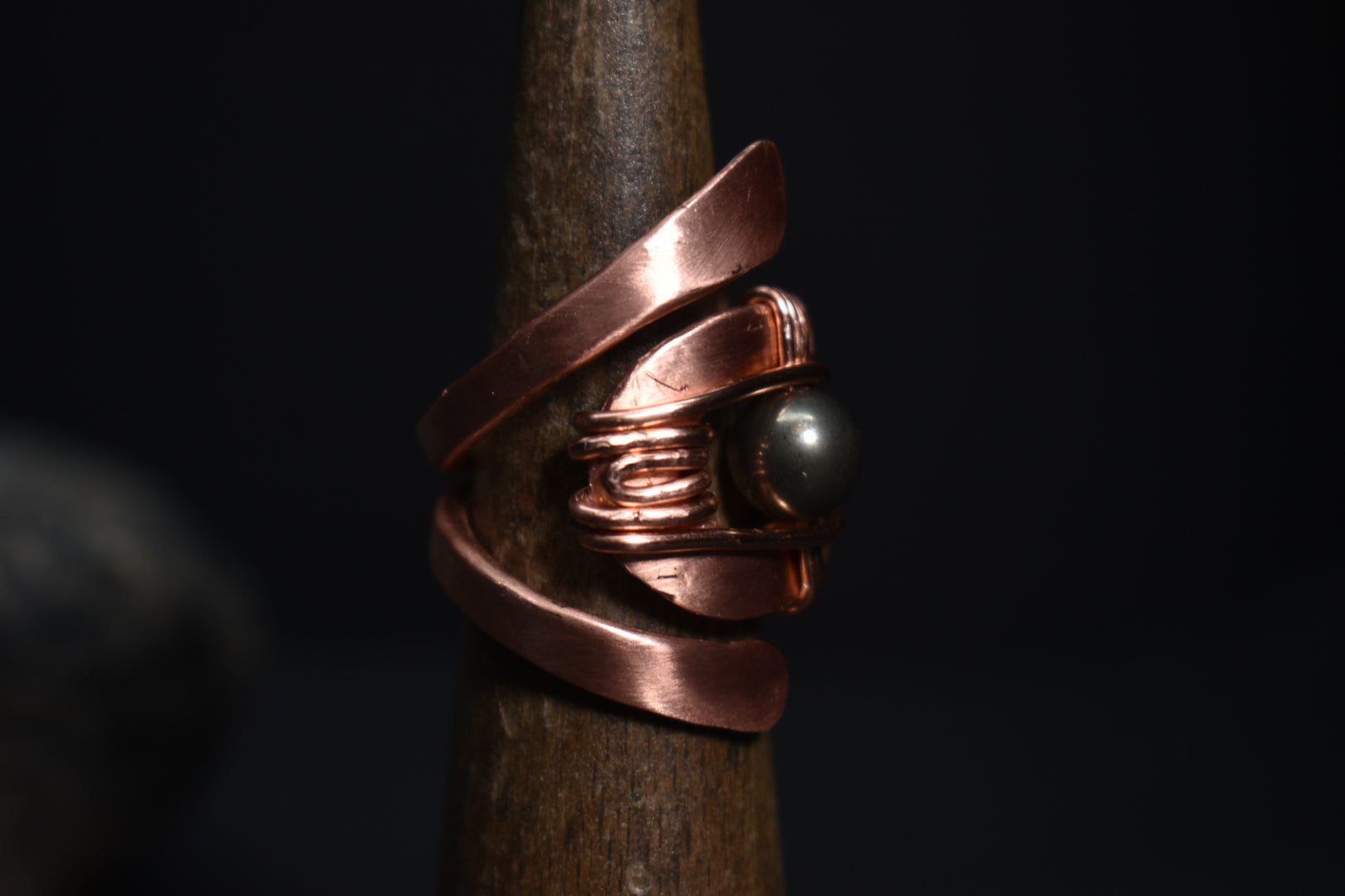 Solar Eye - Adjustable Copper Ring - KOSMIK COLLECTIONS