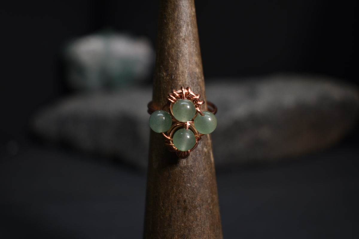 Helix- Adjustable Copper Ring - KOSMIK COLLECTIONS