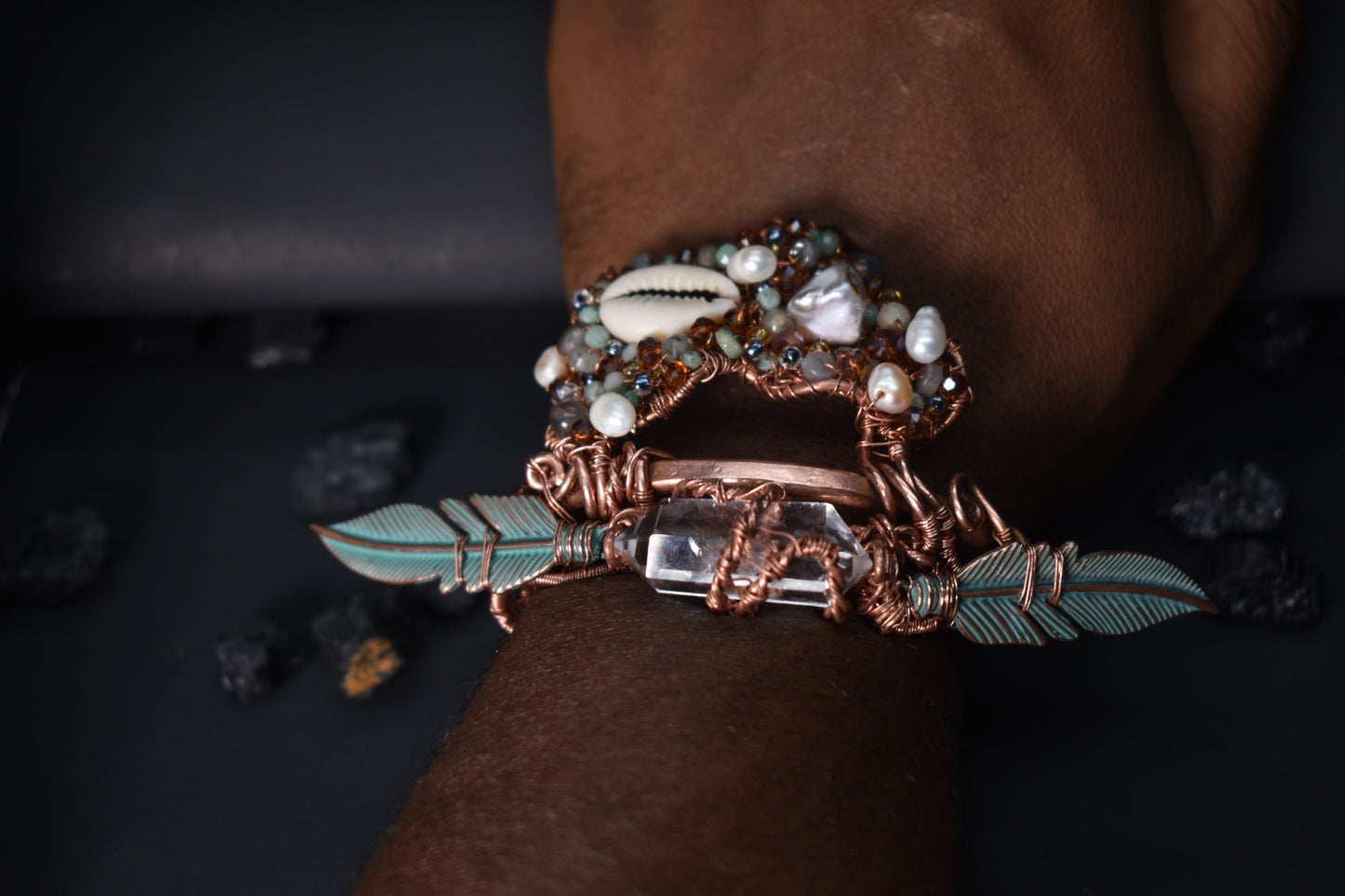 Crown of the Waters Copper Bracelet