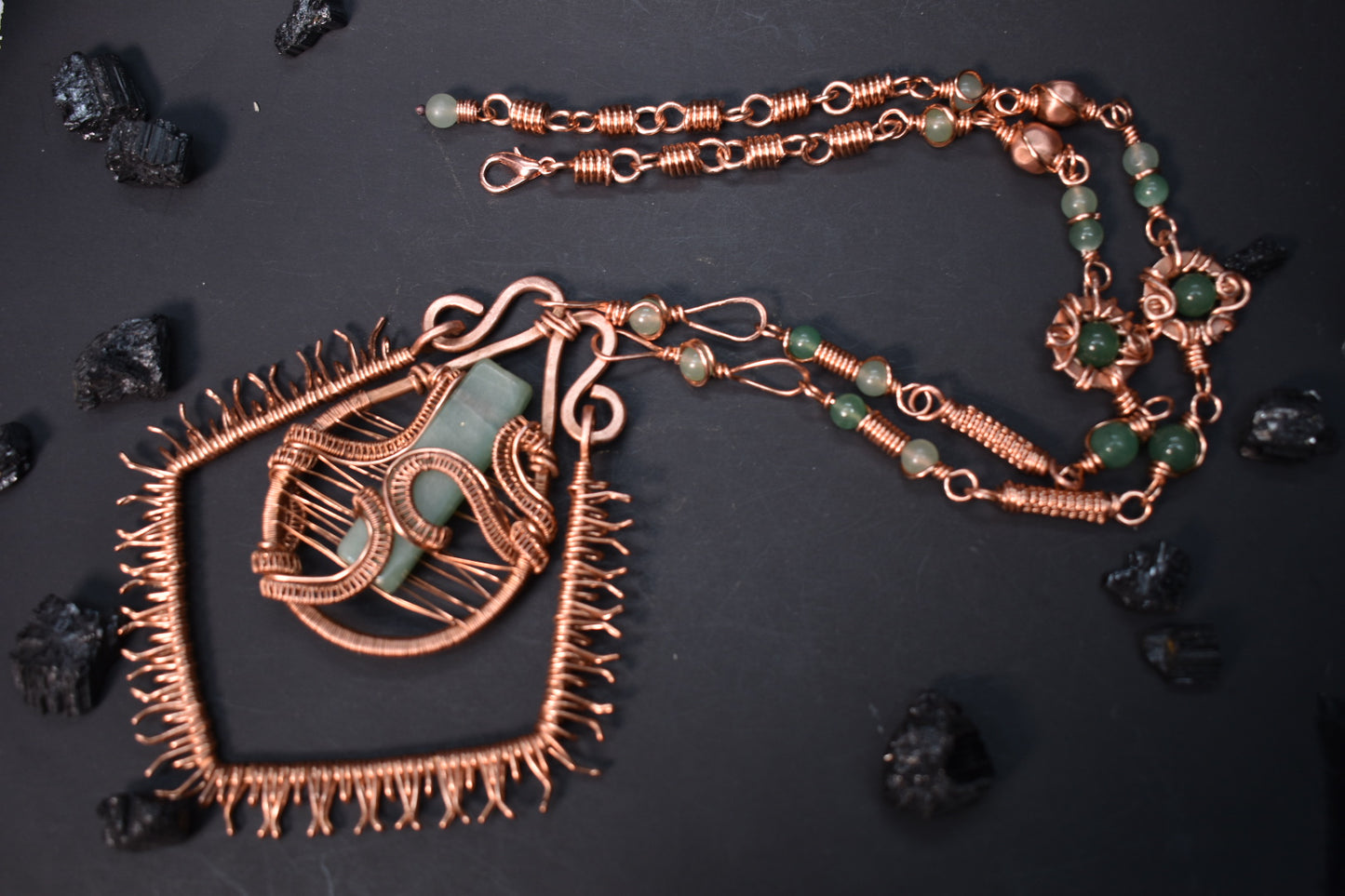 Nebu Ra Starglyph- Statement Artifact Necklace