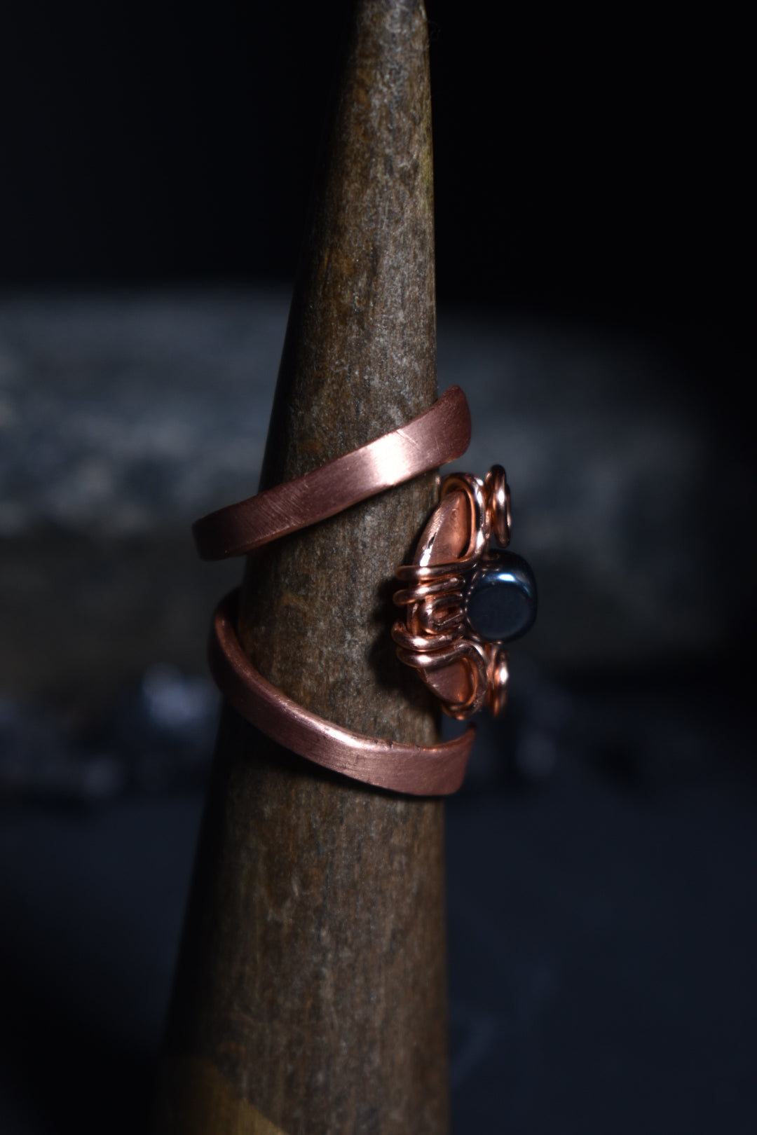 Solar Eye - Adjustable Copper Ring - KOSMIK COLLECTIONS