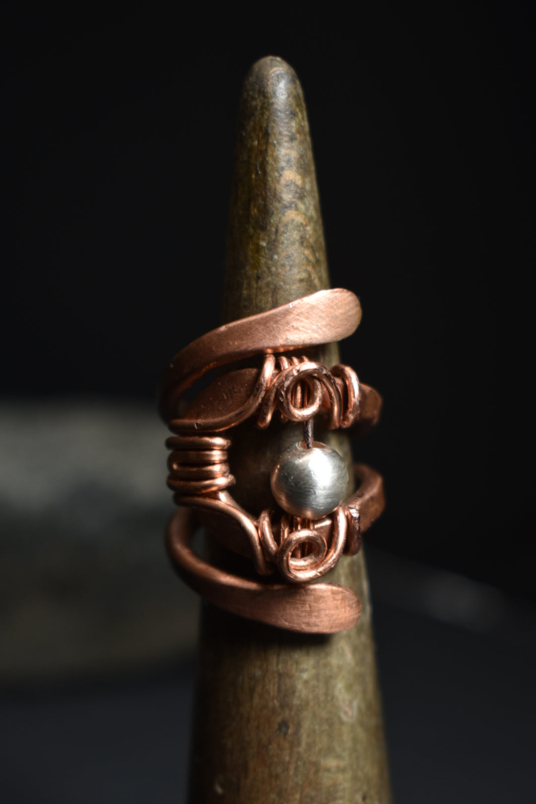 Solar Eye - Adjustable Copper Ring - KOSMIK COLLECTIONS