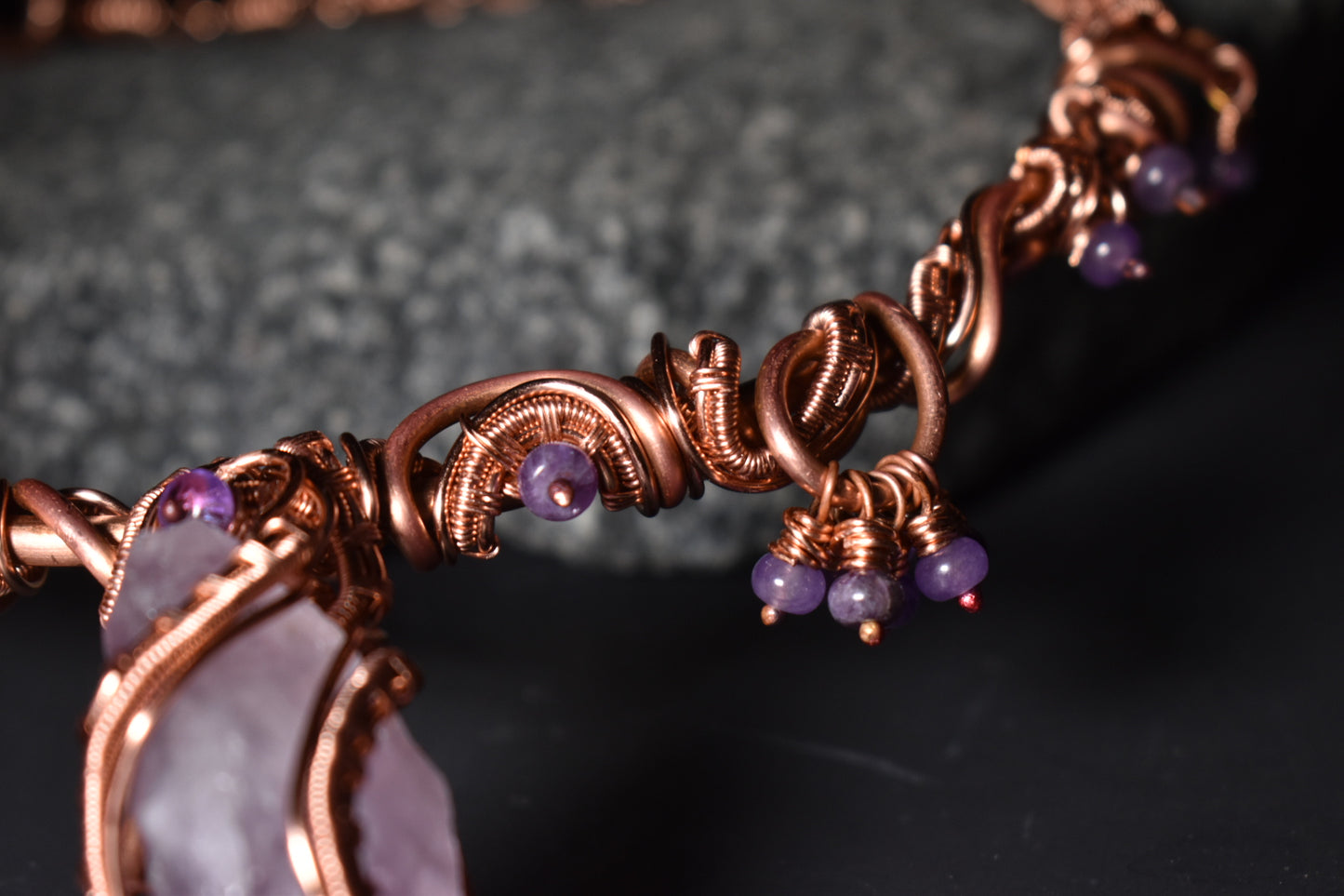 Amethyst-Sovereign Gate: Copper open collar