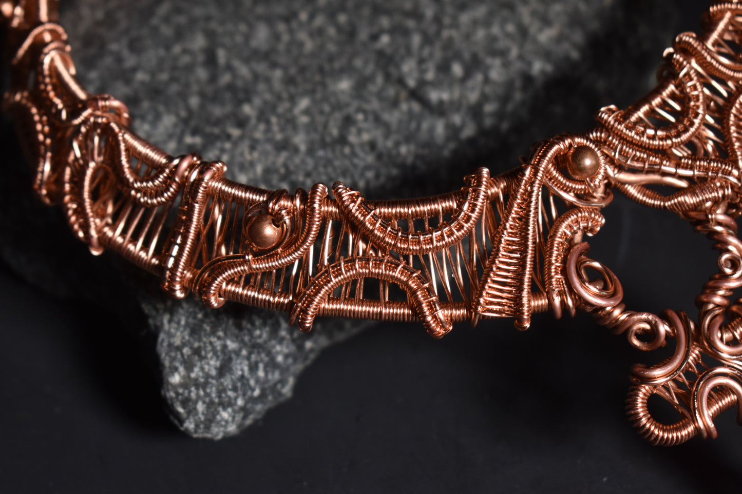 Eternal Stargate- Copper Torque Ritual Collar