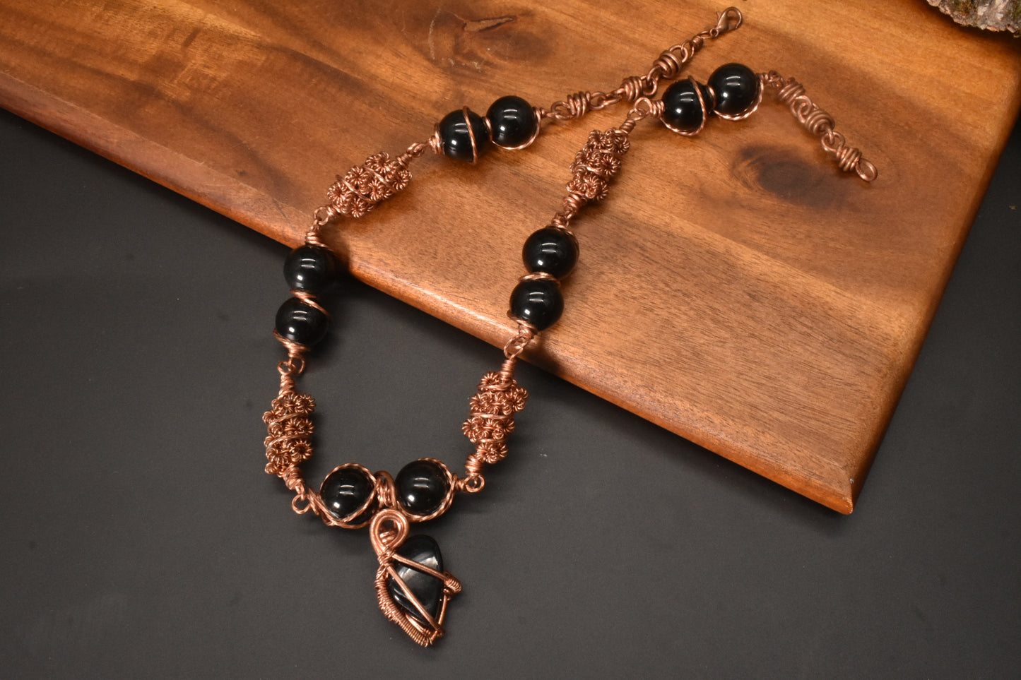 CEERS — Obsidian Copper Necklace