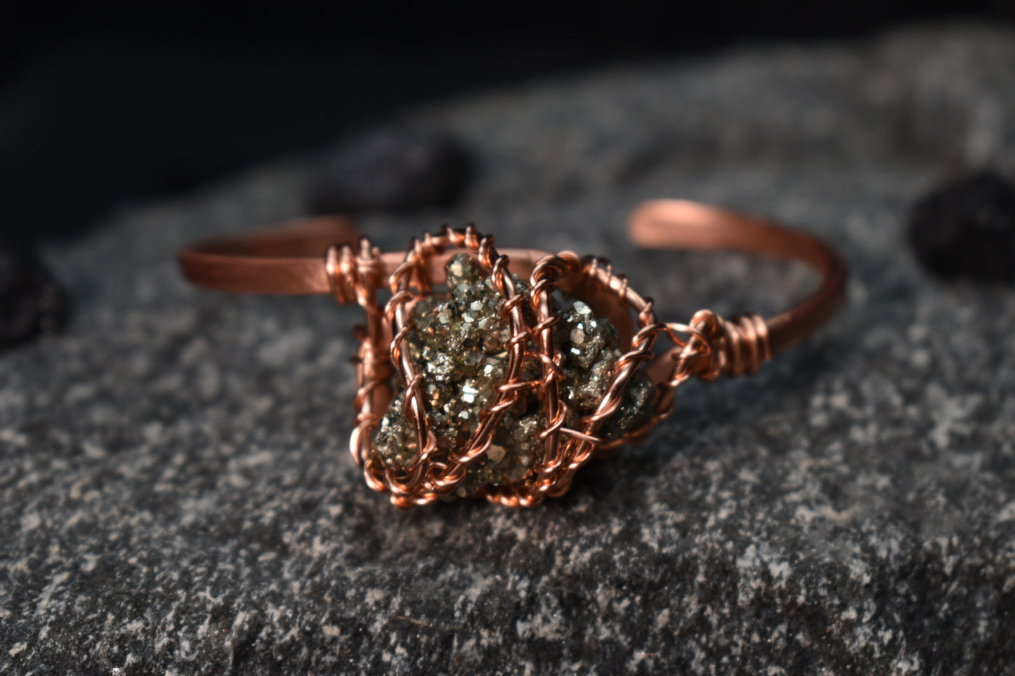 Pyrite - The Orbit Current Bangle