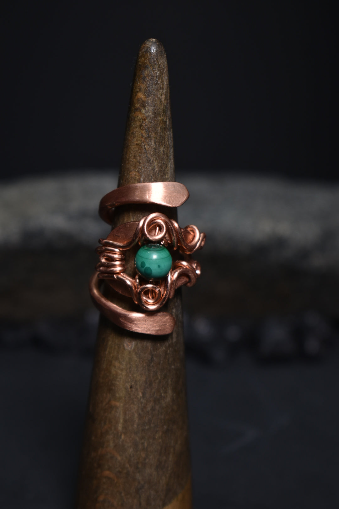 Solar Eye - Adjustable Copper Ring - KOSMIK COLLECTIONS