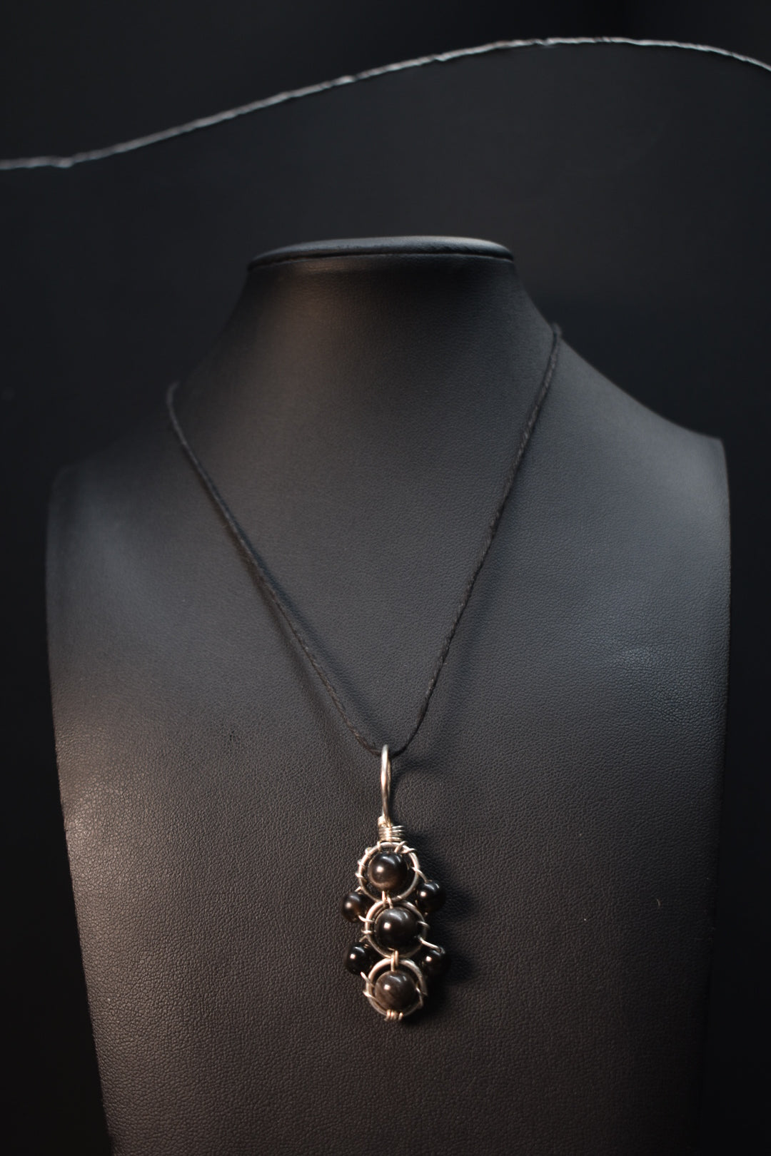 Obsidian- Helix of the Verdant Neteru Pendant