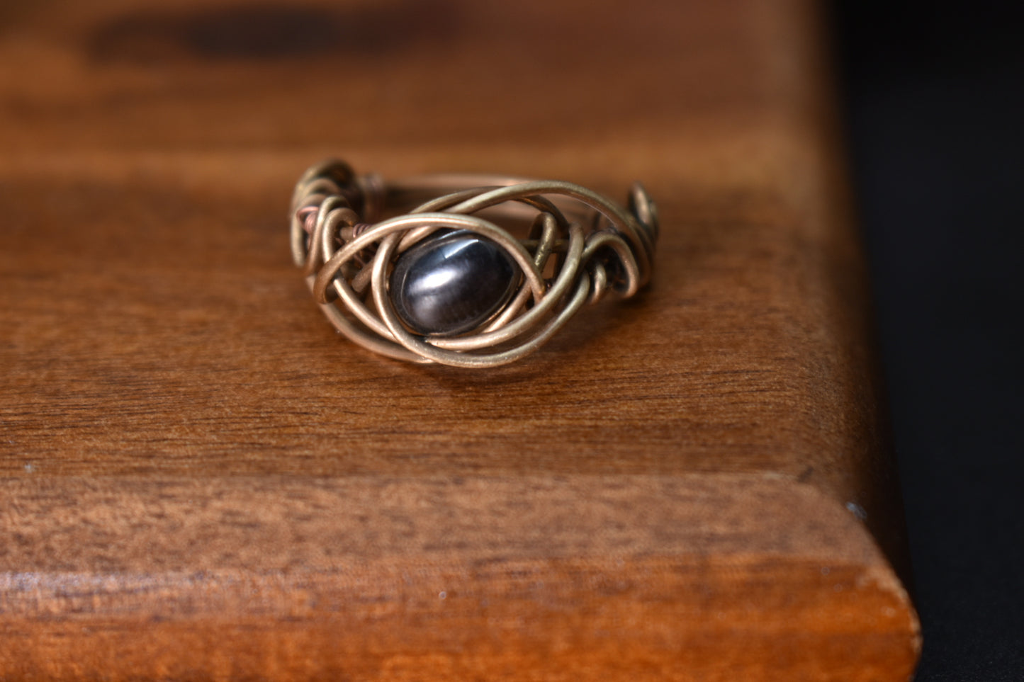 Hemitite — Nebula Brass Ring - KOSMIK COLLECTIONS