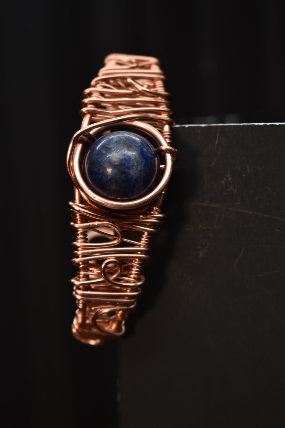 Lapis Lazuli — Solar Eye Of Heru Copper Bracelet
