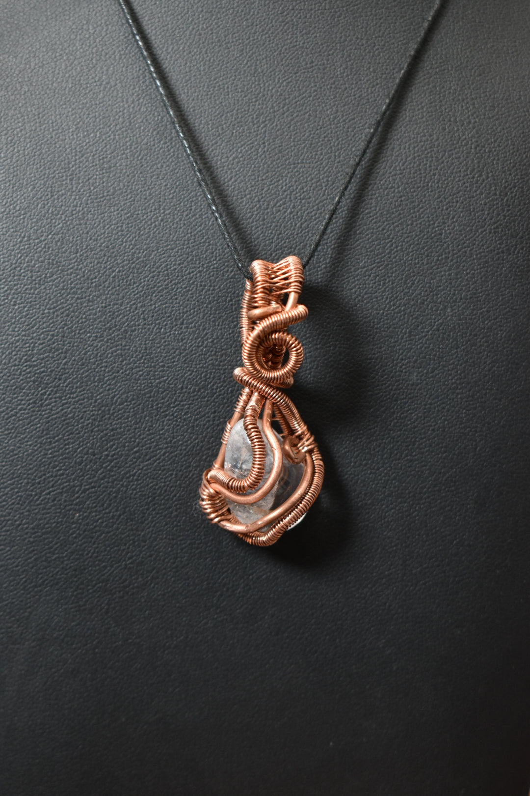 Clarity — Clear Quartz Copper Pendant Necklace