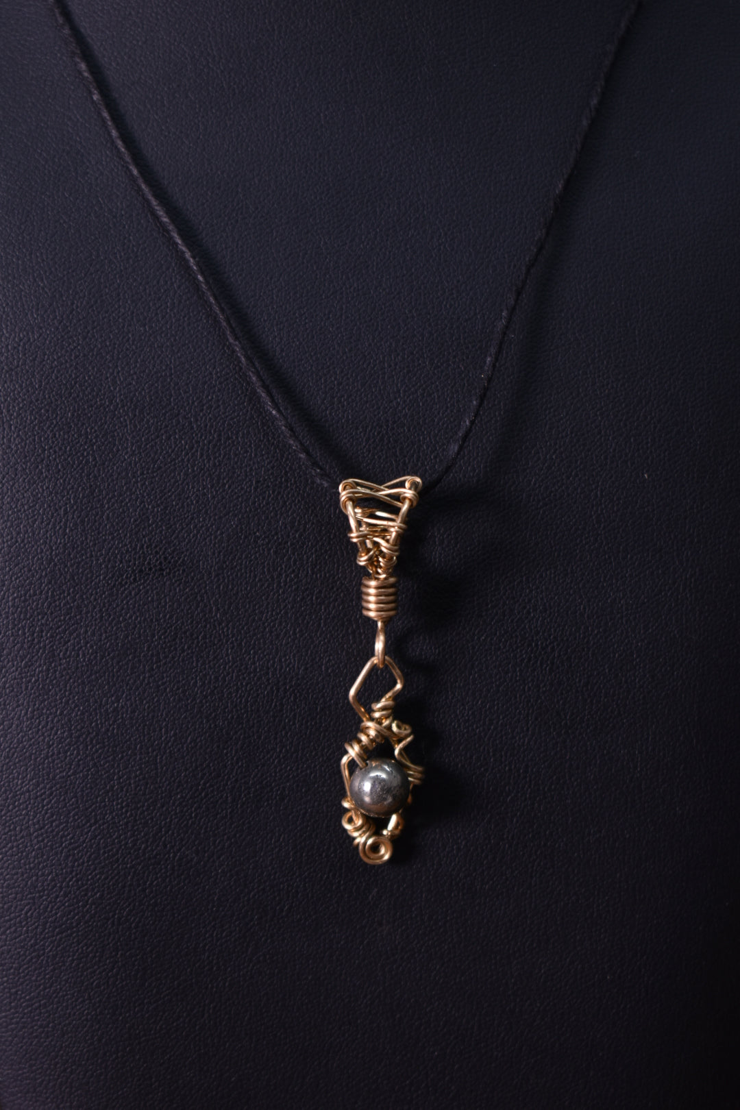 Pyrite Kosmik Kite — Brass Pendant Necklace - KOSMIK COLLECTIONS