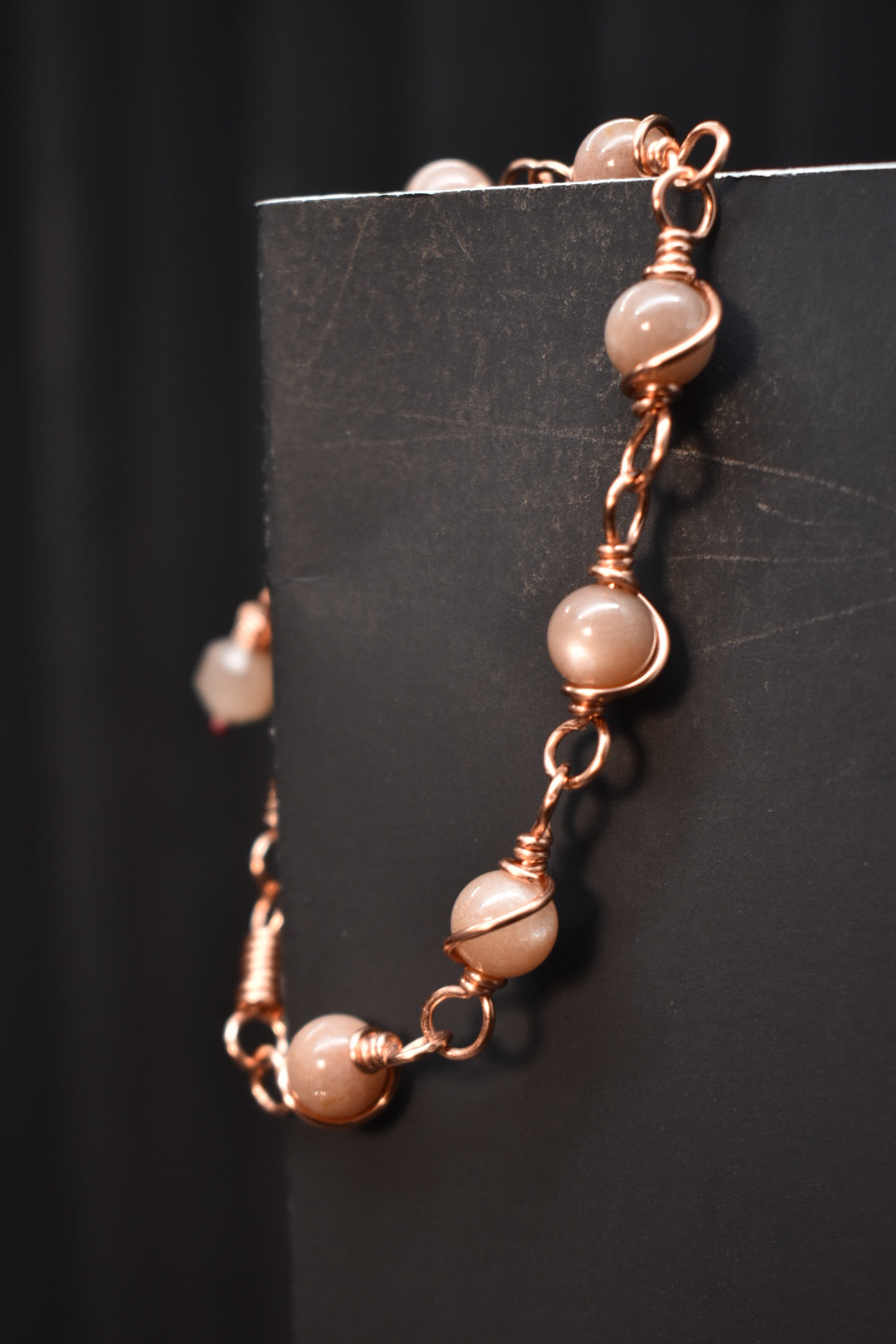 Sunstone- Orbit: Copper Bracelet