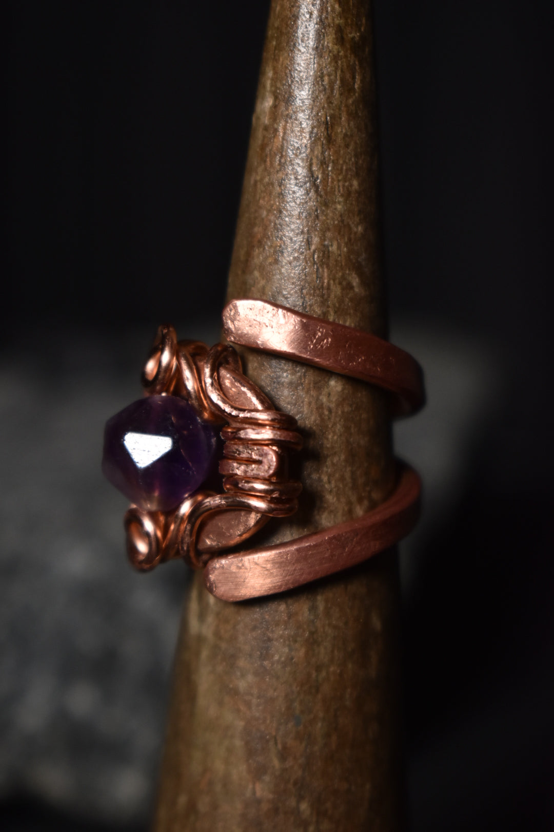 Solar Eye - Adjustable Copper Ring - KOSMIK COLLECTIONS