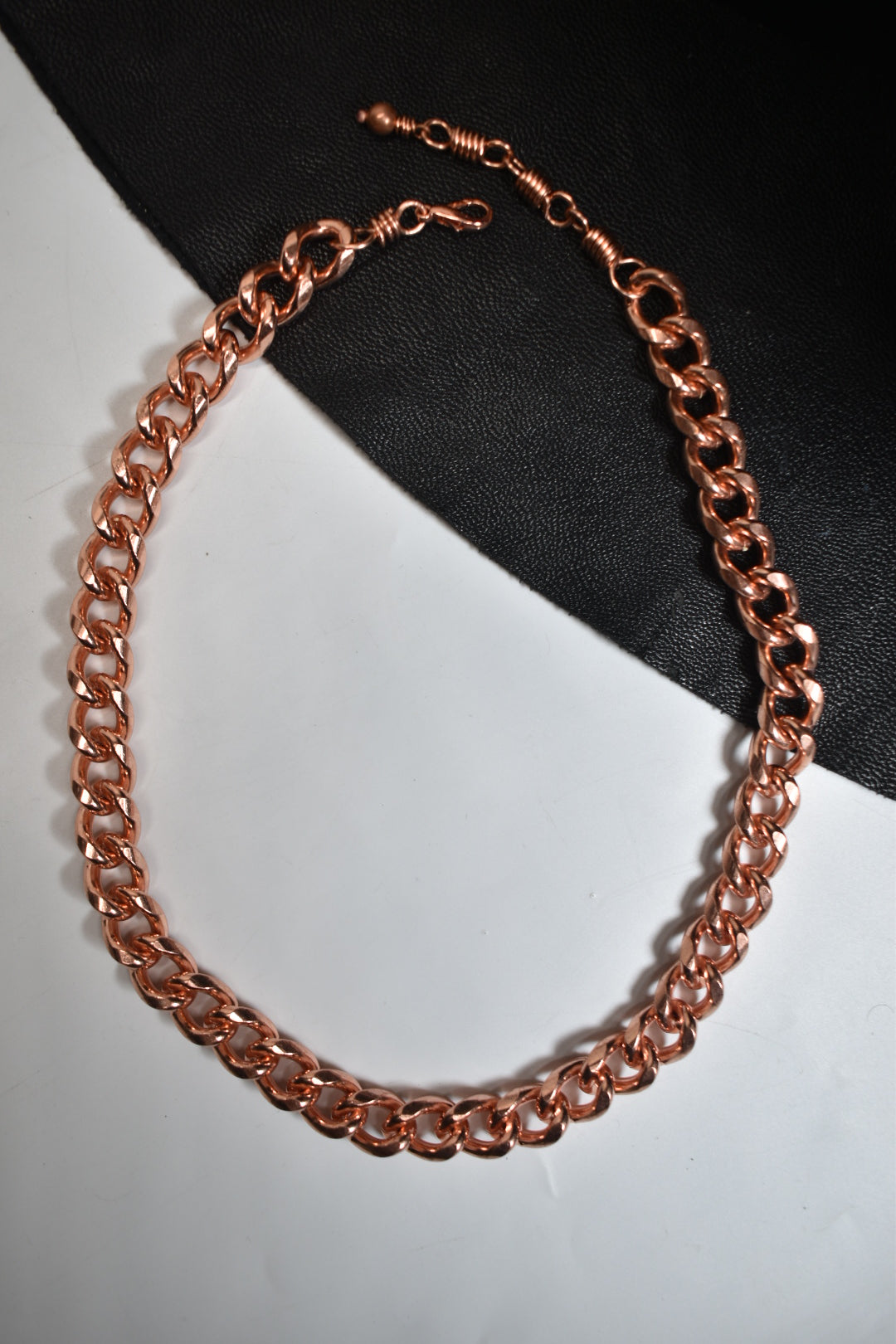 Gravity necklace—13mm Copper Cuban link chain