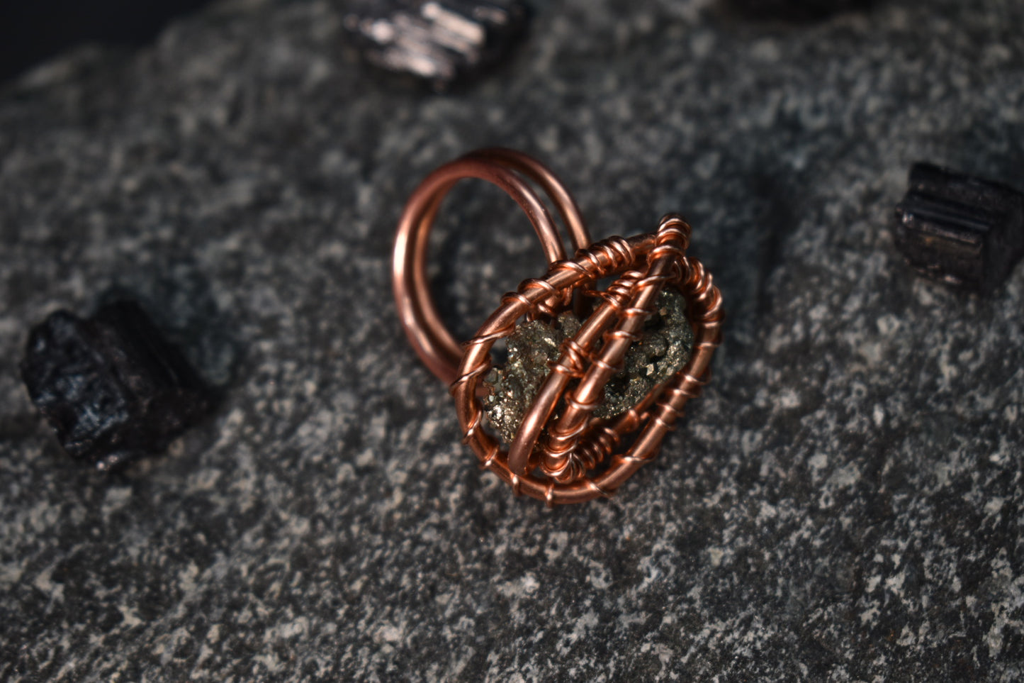 Pyrite - CoreBound Relic Copper Ring