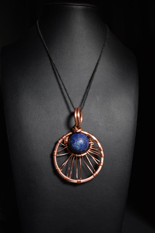 Lapis Lazuli — Solar Return Copper Pendant Necklace - KOSMIK COLLECTIONS